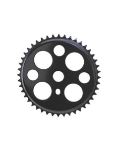 Lucky 7 Steel Chainring 1/2 X 1/8 44t Black.